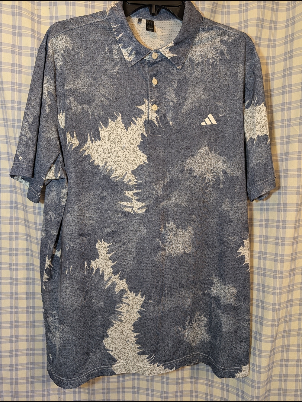 adidas Men’s Blue Polo Golf Shirt